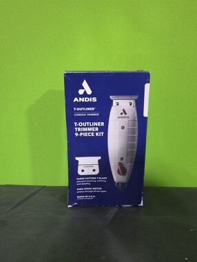 Andis Corded T-Outliner Trimmer Kit - Blue/White
